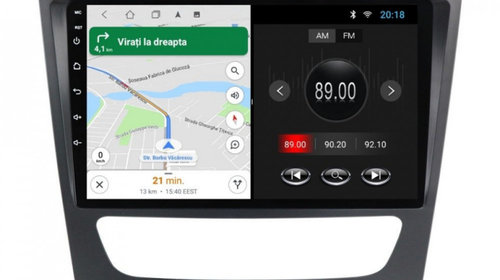 Navigatie dedicata cu Android Mercedes E-Class W211 2002 - 2009, 1GB RAM, Radio GPS Dual Zone, Display HD IPS 9" Touchscreen, Internet Wi-Fi, Bluetooth, MirrorLink, USB, Waze