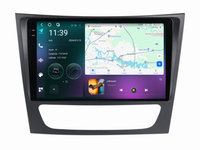 Navigatie dedicata cu Android Mercedes E-Class W211 2002 - 2009, 12GB RAM, Radio GPS Dual Zone, Display 2K QLED 9.5" Touchscreen, Internet Wi-Fi si slot SIM 4G, Bluetooth, MirrorLink, USB, Waze