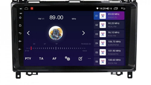 Navigatie dedicata cu Android Mercedes Viano 2007 - 2014, 4GB RAM, Radio GPS Dual Zone, Display HD IPS 9" Touchscreen, Internet Wi-Fi si slot SIM 4G, Bluetooth, MirrorLink, USB, Waze