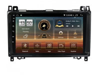 Navigatie dedicata cu Android Mercedes Vito dupa 2006, 4GB RAM, Radio GPS Dual Zone, Display HD IPS 9" Touchscreen, Internet Wi-Fi si slot SIM 4G, Bluetooth, MirrorLink, USB, Waze