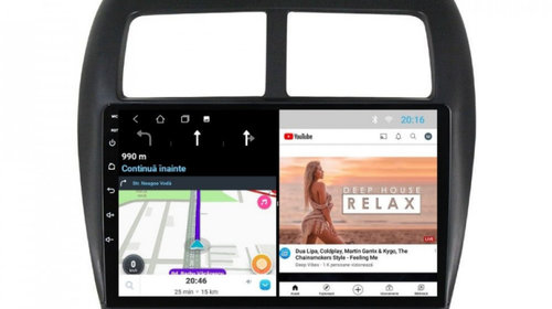 Navigatie dedicata cu Android Mitsubishi ASX 2010 - 2016, 1GB RAM, Radio GPS Dual Zone, Display HD IPS 10" Touchscreen, Internet Wi-Fi, Bluetooth, MirrorLink, USB, Waze