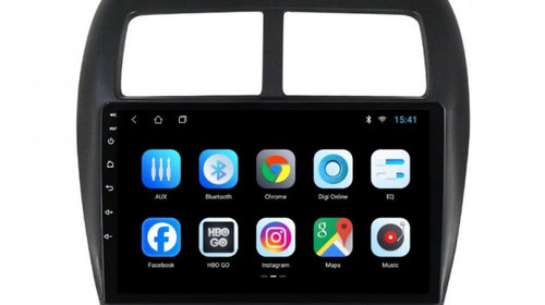 Navigatie dedicata cu Android Mitsubishi ASX 2010 - 2016, 1GB RAM, Radio GPS Dual Zone, Display HD IPS 10" Touchscreen, Internet Wi-Fi, Bluetooth, MirrorLink, USB, Waze