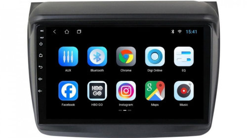 Navigatie dedicata cu Android Mitsubishi L200 2005 - 2015, 2GB RAM, Radio GPS Dual Zone, Display HD IPS 9" Touchscreen, Internet Wi-Fi, Bluetooth, MirrorLink, USB, Waze