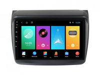 Navigatie dedicata cu Android Mitsubishi L200 2005 - 2015, 1GB RAM, Radio GPS Dual Zone, Display HD IPS 9" Touchscreen, Internet Wi-Fi, Bluetooth, MirrorLink, USB, Waze