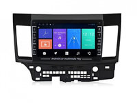 Navigatie dedicata cu Android Mitsubishi Lancer dupa 2007, 1GB RAM, Radio GPS Dual Zone, Display HD IPS 8" Touchscreen, Internet Wi-Fi, Bluetooth, MirrorLink, USB, Waze