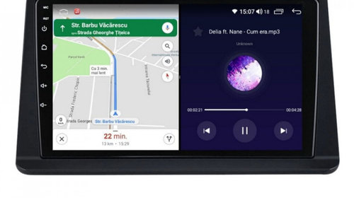 Navigatie dedicata cu Android Mitsubishi Pajero II 1990 - 2001, 4GB RAM, Radio GPS Dual Zone, Display HD IPS 9" Touchscreen, Internet Wi-Fi si slot SIM 4G, Bluetooth, MirrorLink, USB, Waze