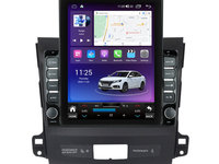 Navigatie dedicata cu Android Mitsubishi Outlander II 2006 - 2012, 8GB RAM, Radio GPS Dual Zone, Touchscreen IPS 9.7" HD tip Tesla, Internet Wi-Fi si slot SIM 4G, Bluetooth, MirrorLink, USB, Waze