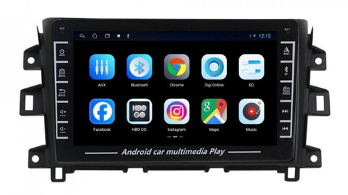 Navigatie dedicata cu Android Nissan Navara / NP300 D23 dupa 2014, 1GB RAM, Radio GPS Dual Zone, Display HD IPS 8" Touchscreen, Internet Wi-Fi, Bluetooth, MirrorLink, USB, Waze