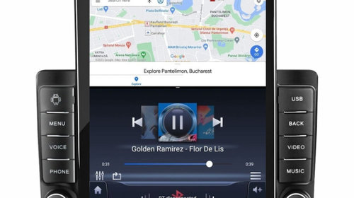 Navigatie dedicata cu Android Nissan Patrol GR V 1997 - 2010, 1GB RAM, Radio GPS Dual Zone, Touchscreen IPS 9.7" HD tip Tesla, Internet Wi-Fi, Bluetooth, MirrorLink, USB, Waze