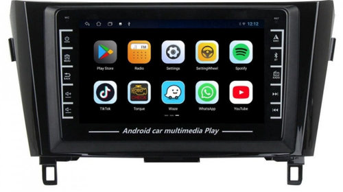 Navigatie dedicata cu Android Nissan Qashqai II 2014 - 2021, 1GB RAM, Radio GPS Dual Zone, Display HD IPS 8" Touchscreen, Internet Wi-Fi, Bluetooth, MirrorLink, USB, Waze