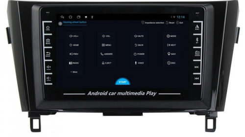 Navigatie dedicata cu Android Nissan Qashqai II 2014 - 2021, 1GB RAM, Radio GPS Dual Zone, Display HD IPS 8" Touchscreen, Internet Wi-Fi, Bluetooth, MirrorLink, USB, Waze