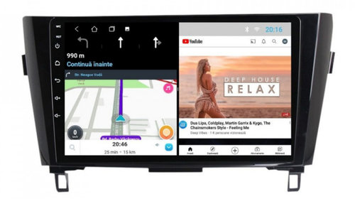 Navigatie dedicata cu Android Nissan X-Trail T32 2014 - 2021, 1GB RAM, Radio GPS Dual Zone, Display HD IPS 10" Touchscreen, Internet Wi-Fi, Bluetooth, MirrorLink, USB, Waze