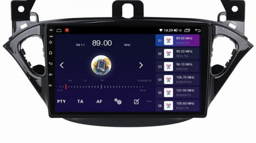 Navigatie dedicata cu Android Opel Adam 2012 - 2016, 4GB RAM, Radio GPS Dual Zone, Display HD IPS 9" Touchscreen, Internet Wi-Fi si slot SIM 4G, Bluetooth, MirrorLink, USB, Waze