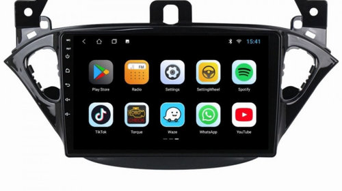 Navigatie dedicata cu Android Opel Adam 2012 - 2016, 2GB RAM, Radio GPS Dual Zone, Display HD IPS 9" Touchscreen, Internet Wi-Fi, Bluetooth, MirrorLink, USB, Waze