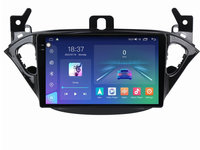Navigatie dedicata cu Android Opel Corsa E 2014 - 2019, 4GB RAM, Radio GPS Dual Zone, Display 2K QLED 9.5" Touchscreen, Internet Wi-Fi si slot SIM 4G, Bluetooth, MirrorLink, USB, Waze
