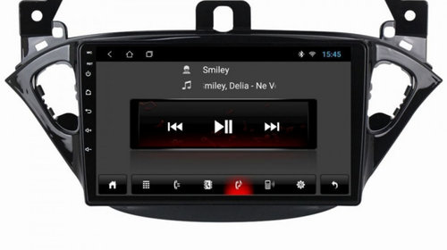 Navigatie dedicata cu Android Opel Corsa E 2014 - 2019, 2GB RAM, Radio GPS Dual Zone, Display HD IPS 9" Touchscreen, Internet Wi-Fi, Bluetooth, MirrorLink, USB, Waze