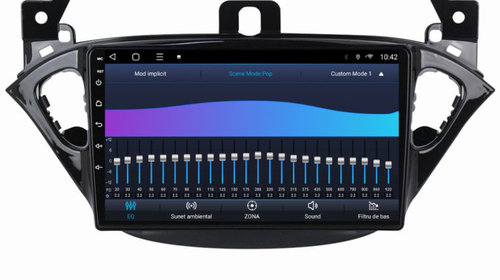 Navigatie dedicata cu Android Opel Corsa E 2014 - 2019, 2GB RAM, Radio GPS Dual Zone, Display HD IPS 9" Touchscreen, Internet Wi-Fi si slot SIM 4G, Bluetooth, MirrorLink, USB, Waze