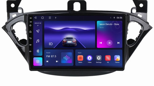 Navigatie dedicata cu Android Opel Corsa E 2014 - 2019, 2GB RAM, Radio GPS Dual Zone, Display HD IPS 9" Touchscreen, Internet Wi-Fi si slot SIM 4G, Bluetooth, MirrorLink, USB, Waze