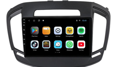 Navigatie dedicata cu Android Opel Insignia A 2013 - 2017, 3GB RAM, Radio GPS Dual Zone, Display HD IPS 9" Touchscreen, Internet Wi-Fi si slot SIM 4G, Bluetooth, MirrorLink, USB, Waze
