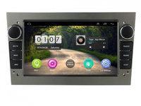 Navigatie dedicata cu Android Opel Meriva A 2003 - 2010, gri inchis, 1GB RAM, Radio GPS Dual Zone, Display HD 7" Touchscreen, Internet Wi-Fi, Bluetooth, MirrorLink, USB, Waze
