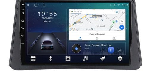 Navigatie dedicata cu Android Opel Mokka A 2012 - 2016, 3GB RAM, Radio GPS Dual Zone, Display HD IPS 9" Touchscreen, Internet Wi-Fi si slot SIM 4G, Bluetooth, MirrorLink, USB, Waze