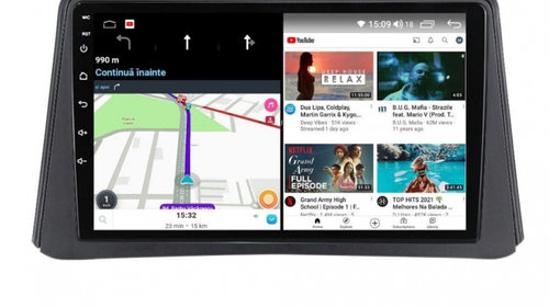 Navigatie dedicata cu Android Opel Mokka A 2012 - 2016, 3GB RAM, Radio GPS Dual Zone, Display HD IPS 9" Touchscreen, Internet Wi-Fi si slot SIM 4G, Bluetooth, MirrorLink, USB, Waze