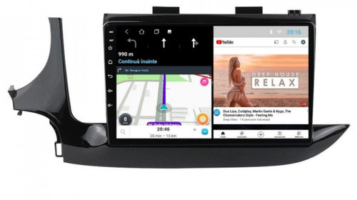 Navigatie dedicata cu Android Opel Mokka A 2016 - 2020, 2GB RAM, Radio GPS Dual Zone, Display HD IPS 9" Touchscreen, Internet Wi-Fi, Bluetooth, MirrorLink, USB, Waze