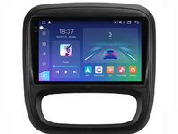 Navigatie dedicata cu Android Opel Vivaro B 2014 - 2019, 4GB RAM, Radio GPS Dual Zone, Display 2K QLED 9.5" Touchscreen, Internet Wi-Fi si slot SIM 4G, Bluetooth, MirrorLink, USB, Waze