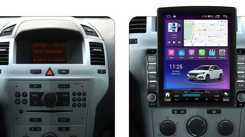 Navigatie dedicata cu Android Opel Zafira B 2005 - 2014, 4GB RAM, Radio GPS Dual Zone, Touchscreen IPS 9.7" HD tip Tesla, Internet Wi-Fi si slot SIM 4G, Bluetooth, MirrorLink, USB, Waze