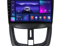 Navigatie dedicata cu Android Peugeot 206+ 2009 - 2014, 3GB RAM, Radio GPS Dual Zone, Display HD IPS 9" Touchscreen, Internet Wi-Fi si slot SIM 4G, Bluetooth, MirrorLink, USB, Waze