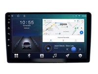 Navigatie dedicata cu Android Peugeot 307 2000 - 2013, negru, 2GB RAM, Radio GPS Dual Zone, Display HD IPS 9" Touchscreen, Internet Wi-Fi si slot SIM 4G, Bluetooth, MirrorLink, USB, Waze