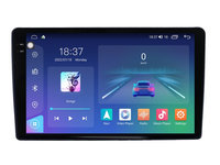 Navigatie dedicata cu Android Peugeot 307 2000 - 2013, negru, 8GB RAM, Radio GPS Dual Zone, Display 2K QLED 9.5" Touchscreen, Internet Wi-Fi si slot SIM 4G, Bluetooth, MirrorLink, USB, Waze