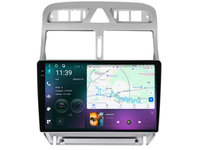 Navigatie dedicata cu Android Peugeot 307 2000 - 2013, 12GB RAM, Radio GPS Dual Zone, Display 2K QLED 9.5" Touchscreen, Internet Wi-Fi si slot SIM 4G, Bluetooth, MirrorLink, USB, Waze