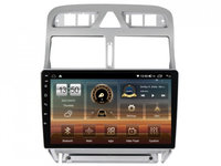 Navigatie dedicata cu Android Peugeot 307 2000 - 2013, 4GB RAM, Radio GPS Dual Zone, Display HD IPS 9" Touchscreen, Internet Wi-Fi si slot SIM 4G, Bluetooth, MirrorLink, USB, Waze