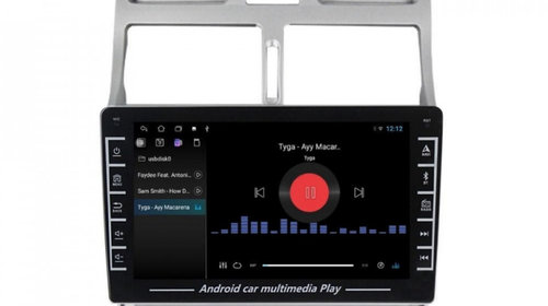 Navigatie dedicata cu Android Peugeot 307 2000 - 2013, 1GB RAM, Radio GPS Dual Zone, Display HD IPS 8" Touchscreen, Internet Wi-Fi, Bluetooth, MirrorLink, USB, Waze