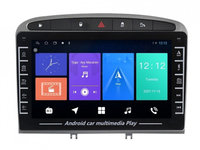 Navigatie dedicata cu Android Peugeot 308 I 2007 - 2013, 1GB RAM, Radio GPS Dual Zone, Display HD IPS 8" Touchscreen, Internet Wi-Fi, Bluetooth, MirrorLink, USB, Waze