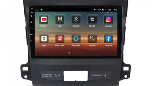 Navigatie dedicata cu Android Peugeot 4007 2007 - 2013, 8GB RAM, Radio GPS Dual Zone, Display HD IPS 9" Touchscreen, Internet Wi-Fi si slot SIM 4G, Bluetooth, MirrorLink, USB, Waze