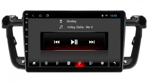Navigatie dedicata cu Android Peugeot 508 I 2010 - 2018, 1GB RAM, Radio GPS Dual Zone, Display HD IPS 9" Touchscreen, Internet Wi-Fi, Bluetooth, MirrorLink, USB, Waze