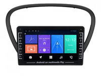 Navigatie dedicata cu Android Peugeot 607 2004 - 2011, 1GB RAM, Radio GPS Dual Zone, Display HD IPS 8" Touchscreen, Internet Wi-Fi, Bluetooth, MirrorLink, USB, Waze