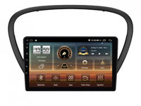 Navigatie dedicata cu Android Peugeot 607 2004 - 2011, 6GB RAM, Radio GPS Dual Zone, Display HD IPS 9" Touchscreen, Internet Wi-Fi si slot SIM 4G, Bluetooth, MirrorLink, USB, Waze