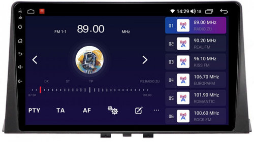 Navigatie dedicata cu Android Peugeot Partner dupa 2018, 4GB RAM, Radio GPS Dual Zone, Display HD IPS 10" Touchscreen, Internet Wi-Fi si slot SIM 4G, Bluetooth, MirrorLink, USB, Waze