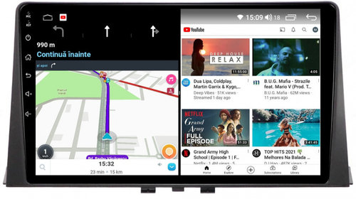 Navigatie dedicata cu Android Peugeot Partner dupa 2018, 3GB RAM, Radio GPS Dual Zone, Display HD IPS 10" Touchscreen, Internet Wi-Fi si slot SIM 4G, Bluetooth, MirrorLink, USB, Waze