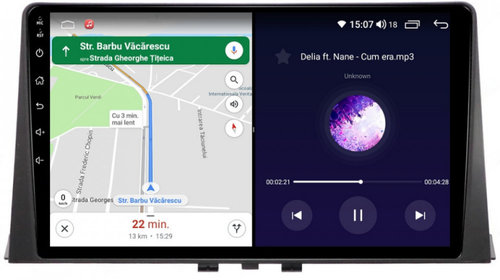 Navigatie dedicata cu Android Peugeot Partner dupa 2018, 4GB RAM, Radio GPS Dual Zone, Display HD IPS 10" Touchscreen, Internet Wi-Fi si slot SIM 4G, Bluetooth, MirrorLink, USB, Waze