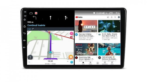 Navigatie dedicata cu Android Peugeot Partner 2008 - 2018, 8GB RAM, Radio GPS Dual Zone, Display HD IPS 9" Touchscreen, Internet Wi-Fi si slot SIM 4G, Bluetooth, MirrorLink, USB, Waze