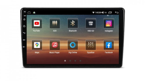 Navigatie dedicata cu Android Peugeot Partner 2008 - 2018, 6GB RAM, Radio GPS Dual Zone, Display HD IPS 9" Touchscreen, Internet Wi-Fi si slot SIM 4G, Bluetooth, MirrorLink, USB, Waze