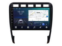 Navigatie dedicata cu Android Porsche Cayenne 2002 - 2010, 2GB RAM, Radio GPS Dual Zone, Display HD IPS 9" Touchscreen, Internet Wi-Fi si slot SIM 4G, Bluetooth, MirrorLink, USB, Waze