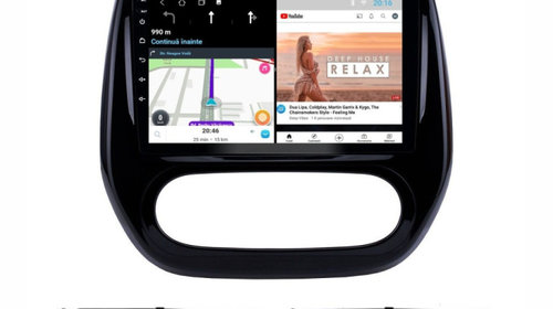 Navigatie dedicata cu Android Renault Captur I 2013 - 2020, 2GB RAM, Radio GPS Dual Zone, Display HD IPS 9" Touchscreen, Internet Wi-Fi, Bluetooth, MirrorLink, USB, Waze