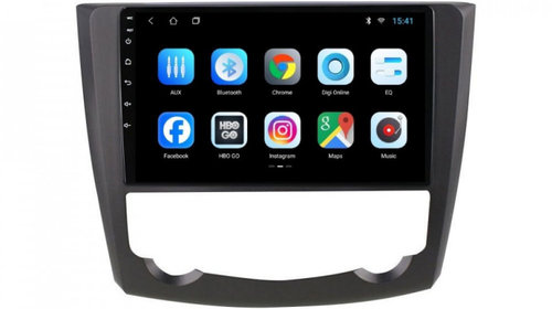 Navigatie dedicata cu Android Renault Kadjar 2015 - 2018, 2GB RAM, Radio GPS Dual Zone, Display HD IPS 9" Touchscreen, Internet Wi-Fi, Bluetooth, MirrorLink, USB, Waze