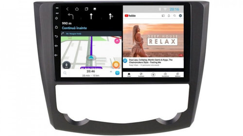 Navigatie dedicata cu Android Renault Kadjar 2015 - 2018, 2GB RAM, Radio GPS Dual Zone, Display HD IPS 9" Touchscreen, Internet Wi-Fi, Bluetooth, MirrorLink, USB, Waze