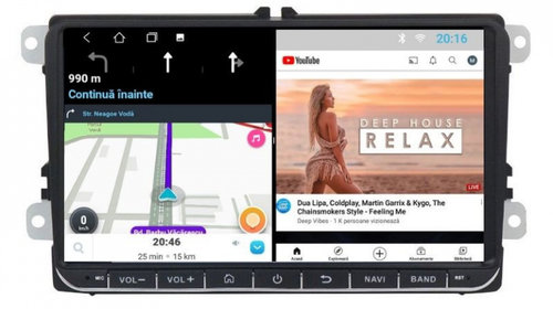 Navigatie dedicata cu Android Seat Alhambra dupa 2010, 1GB RAM, Radio GPS Dual Zone, Display HD IPS 9" Touchscreen, Internet Wi-Fi, Bluetooth, MirrorLink, USB, Waze